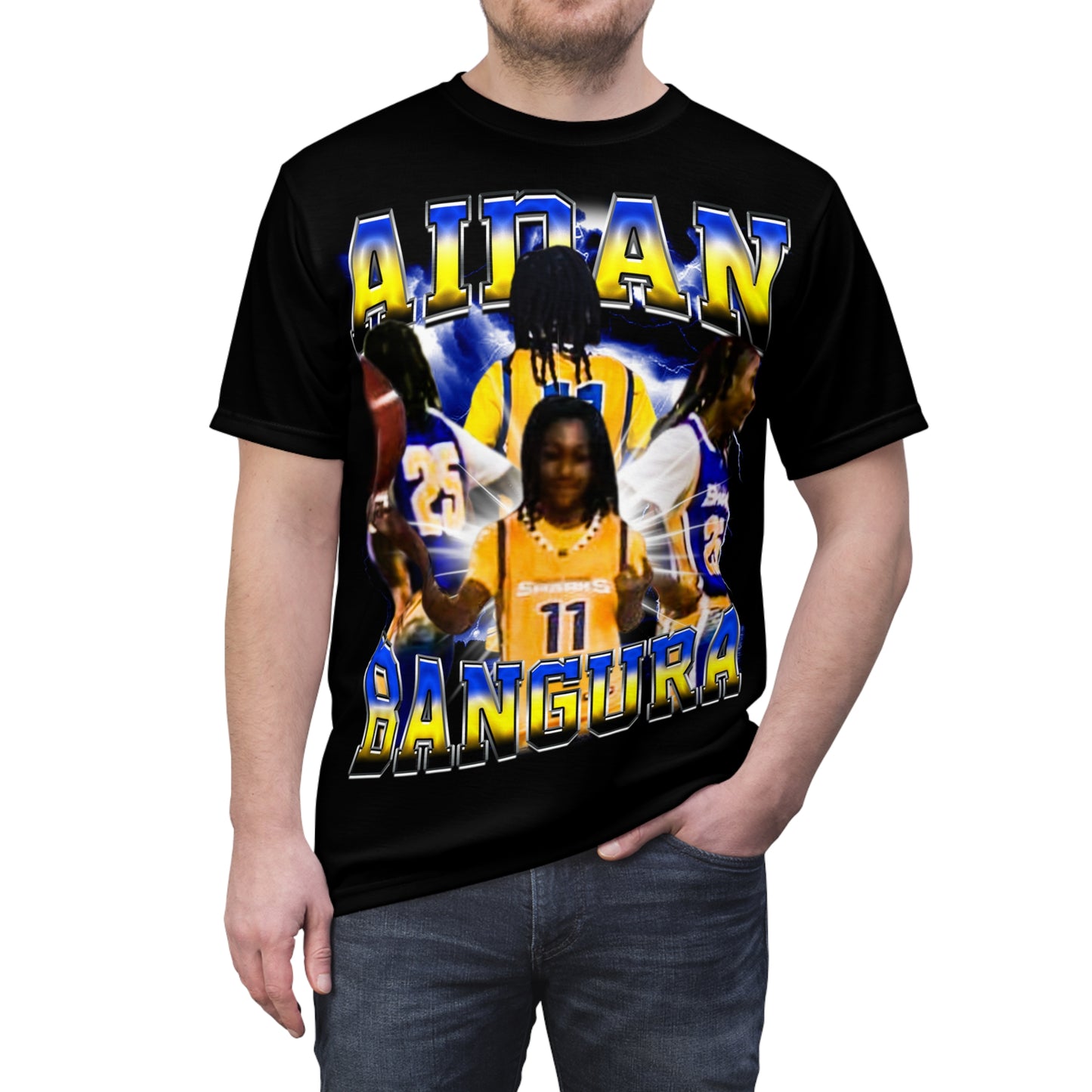 Aidan Bangura Vintage Full Print Tee