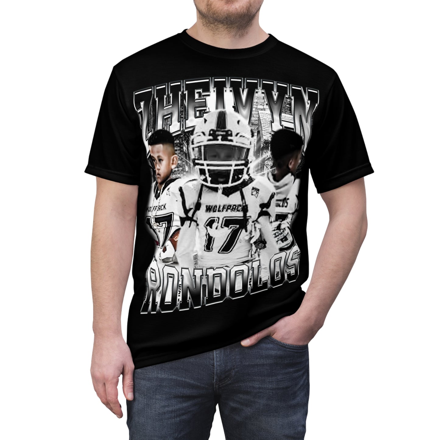 Zheivyn Rondolos Vintage Full Print Tee
