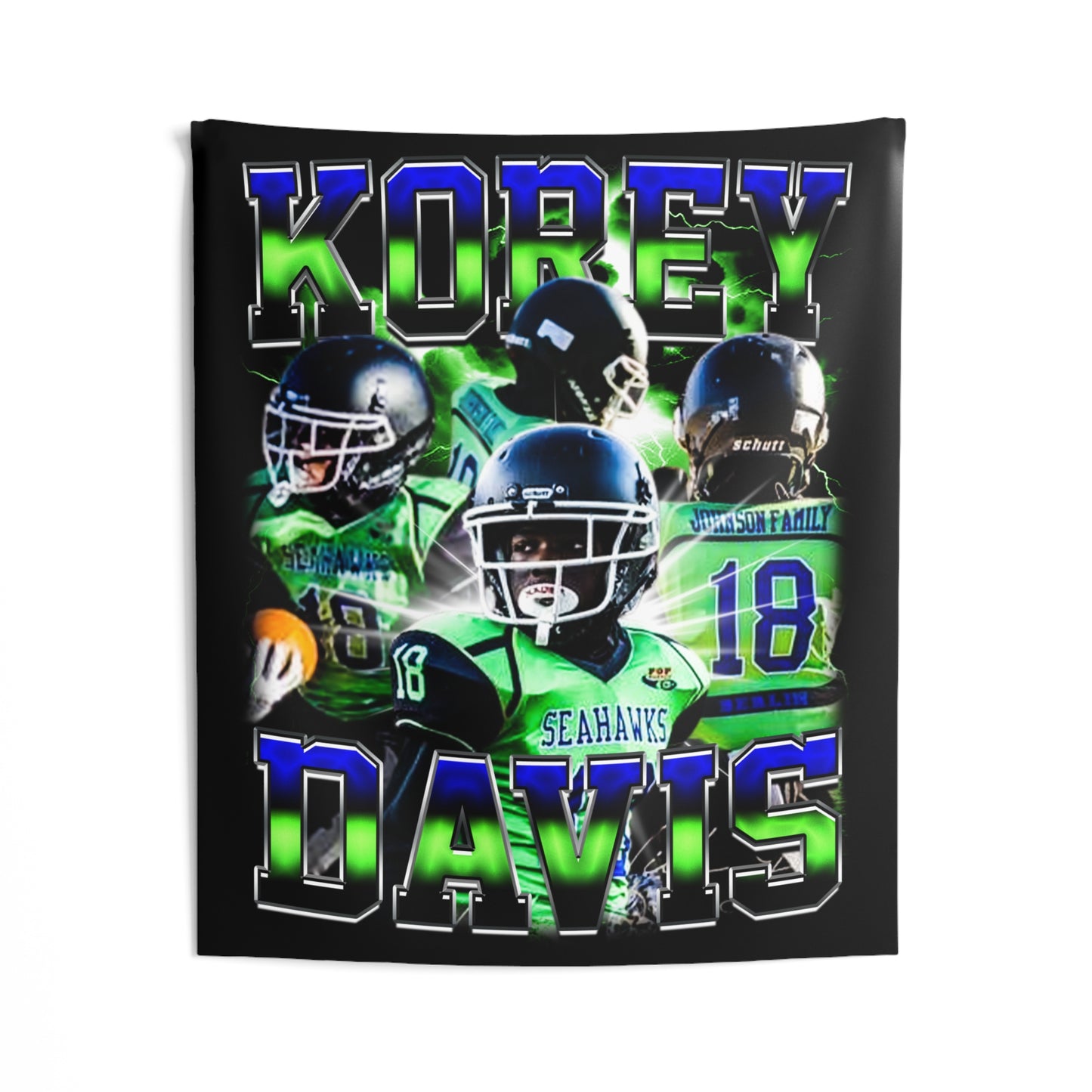 Korey Davis Tapestry 50” x 60”