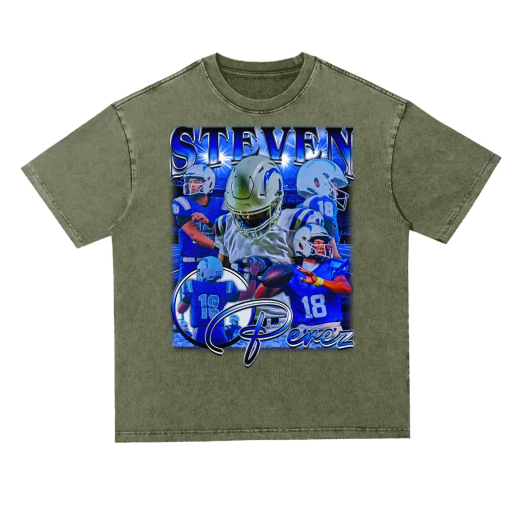 Steven Perez Oversized Acid wash T-shirt