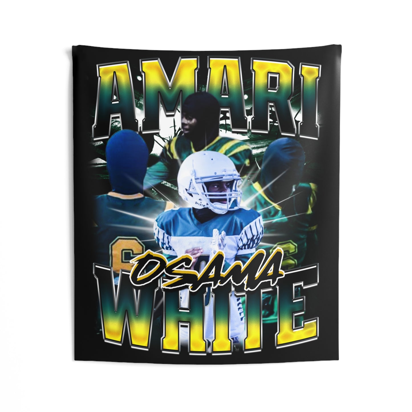 Amari White Tapestry 50” x 60”