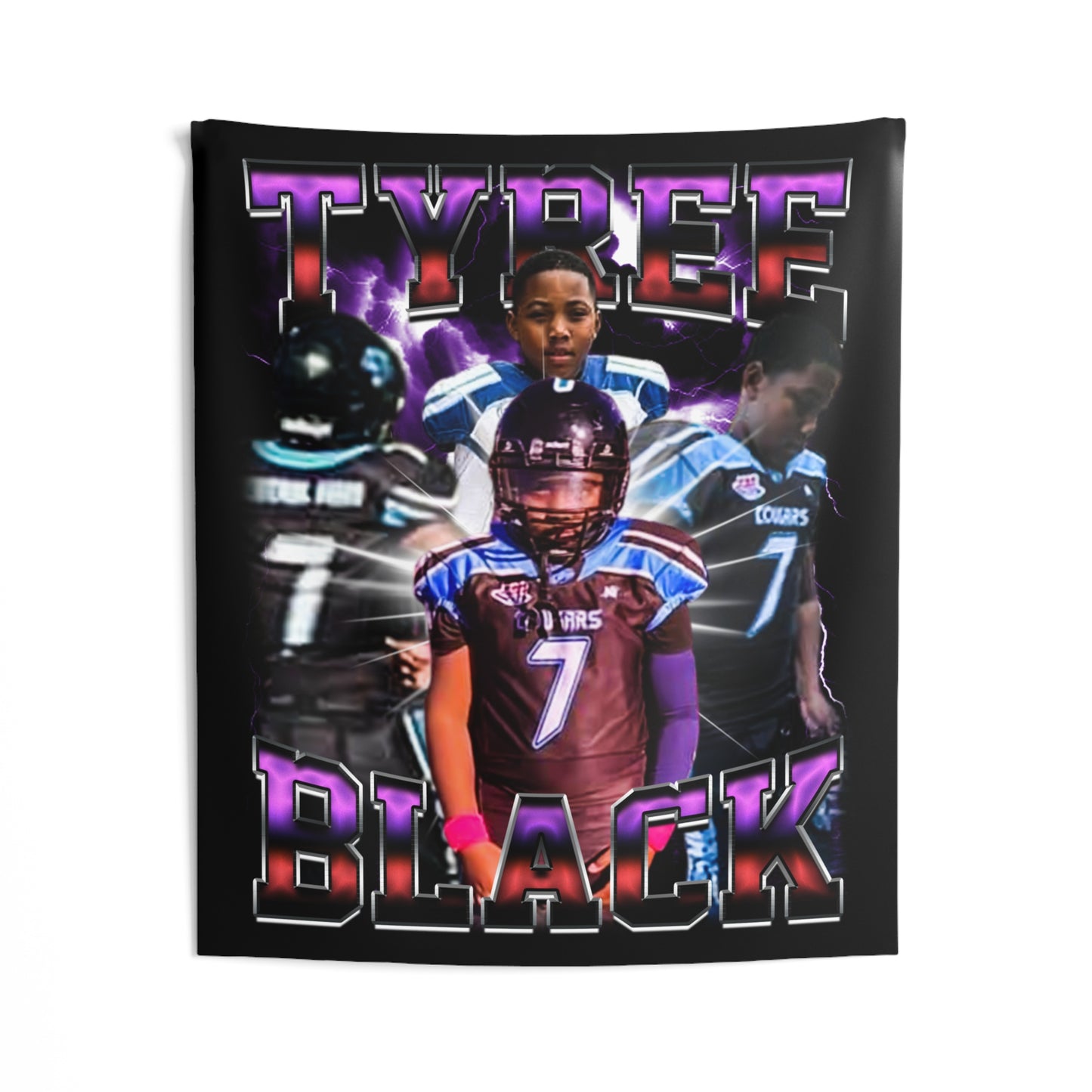 Tyree Black Tapestry 50” x 60”