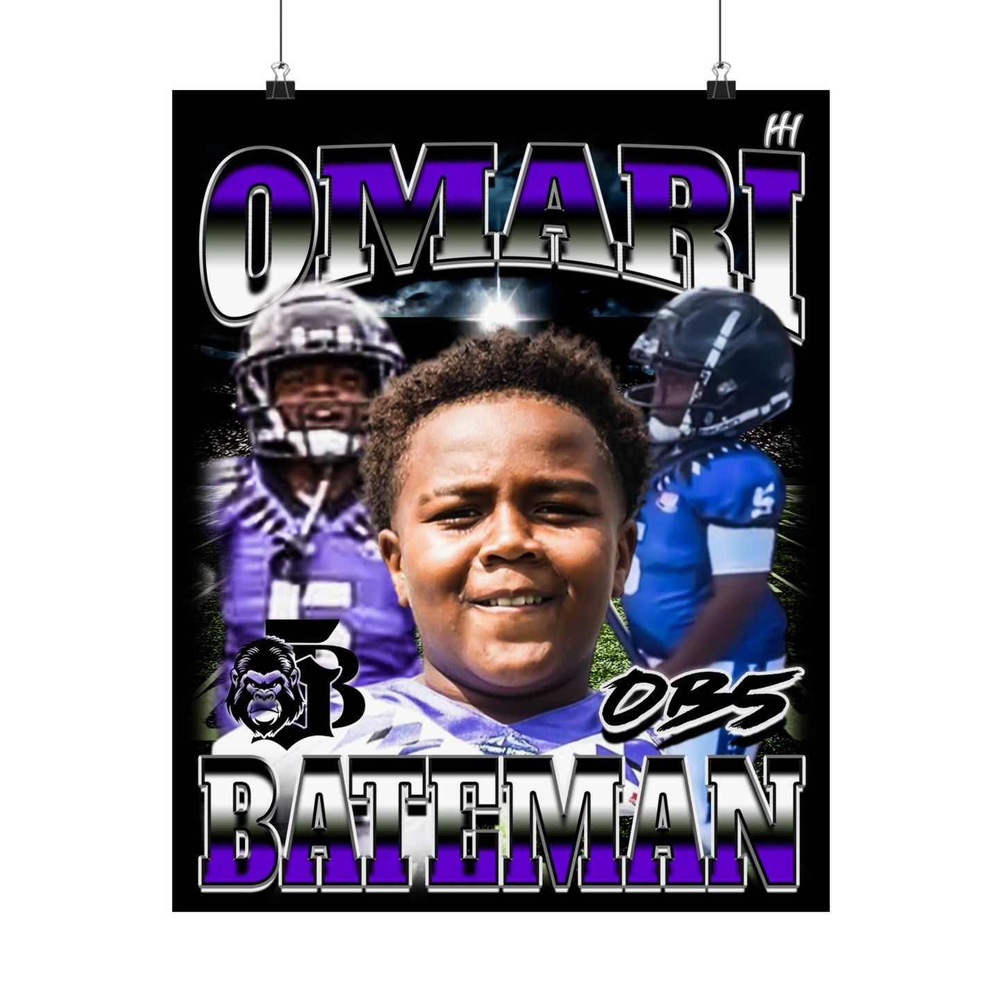 Omari Bateman Poster - 16″ x 20″
