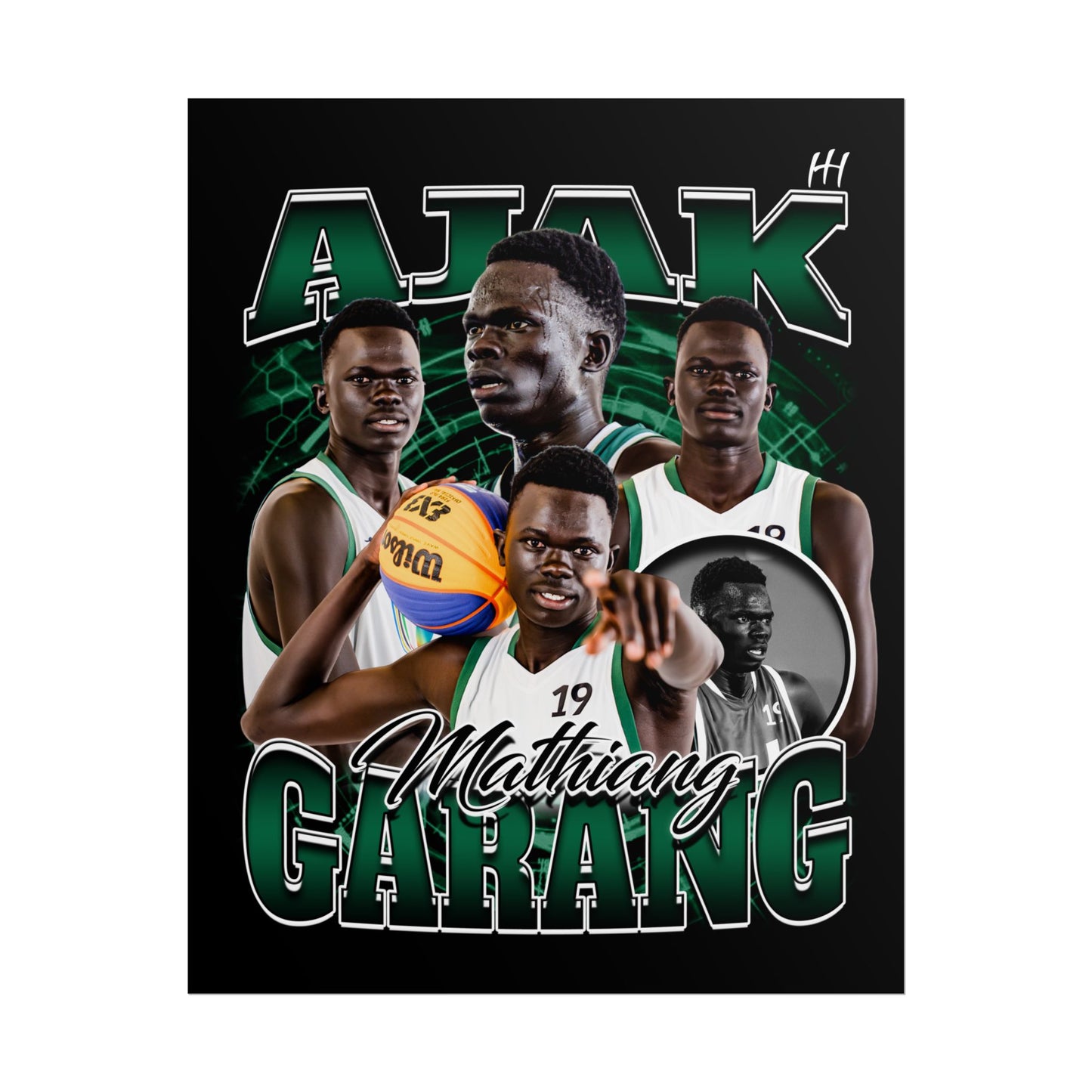 Ajak Mathiang Garang Poster - 16″ x 20″
