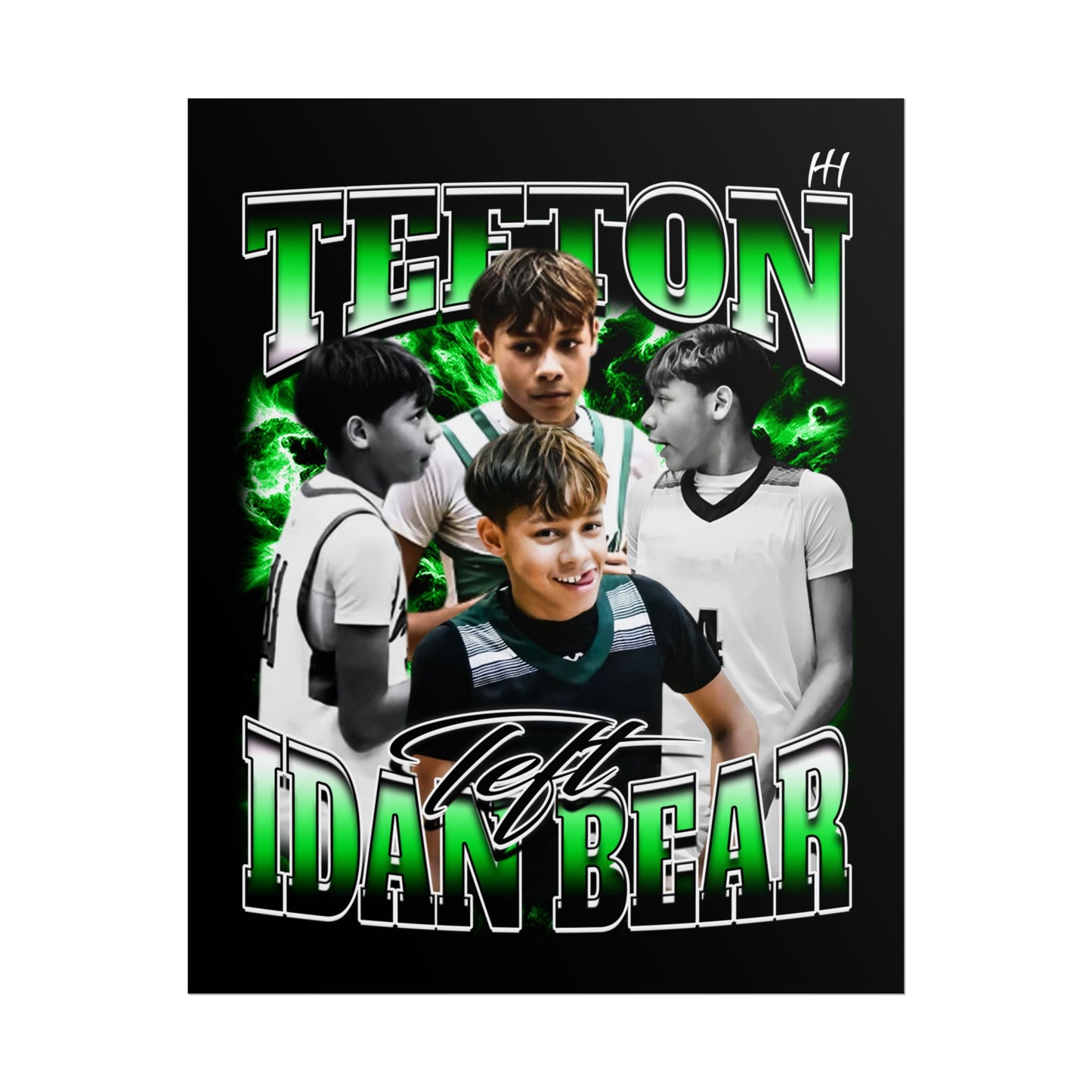 Tefton Idan Bear Poster - 16″ x 20″