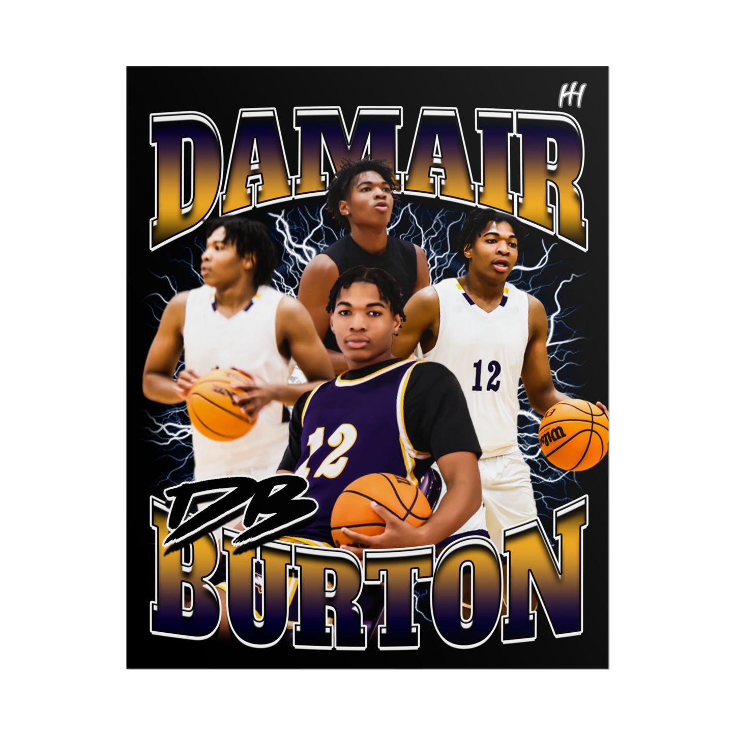 Damair Burton Poster - 16″ x 20″