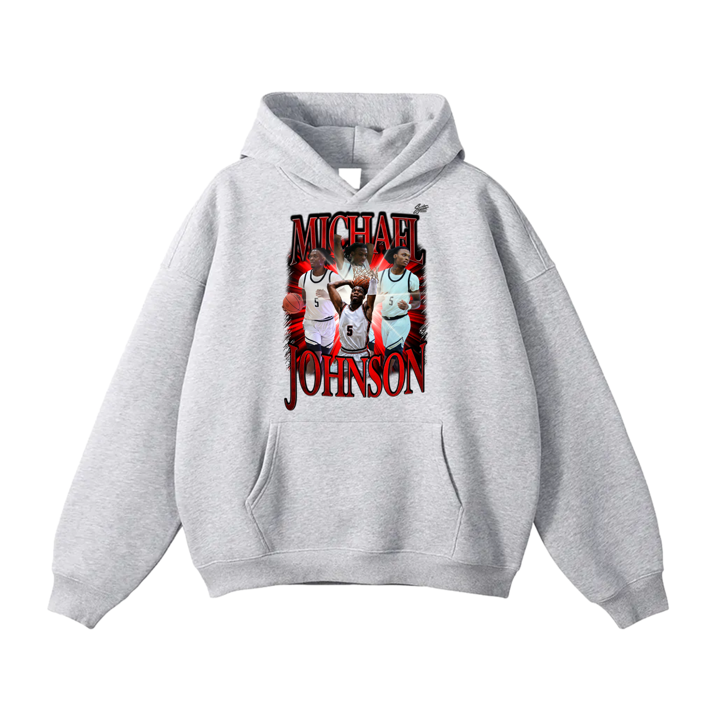 Michael Johnson Oversize Fleeced Hoodie