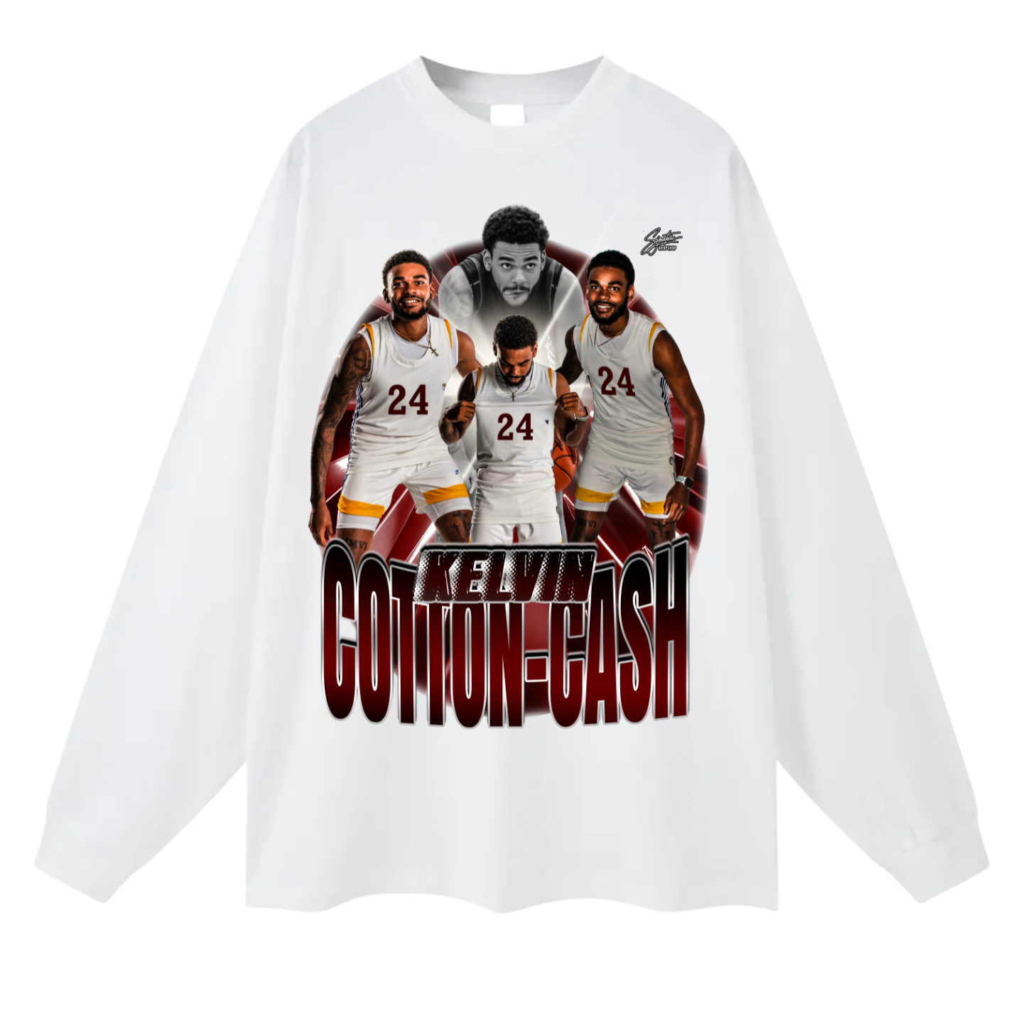 Kelvin Cotton-Cash Long Sleeve Tee