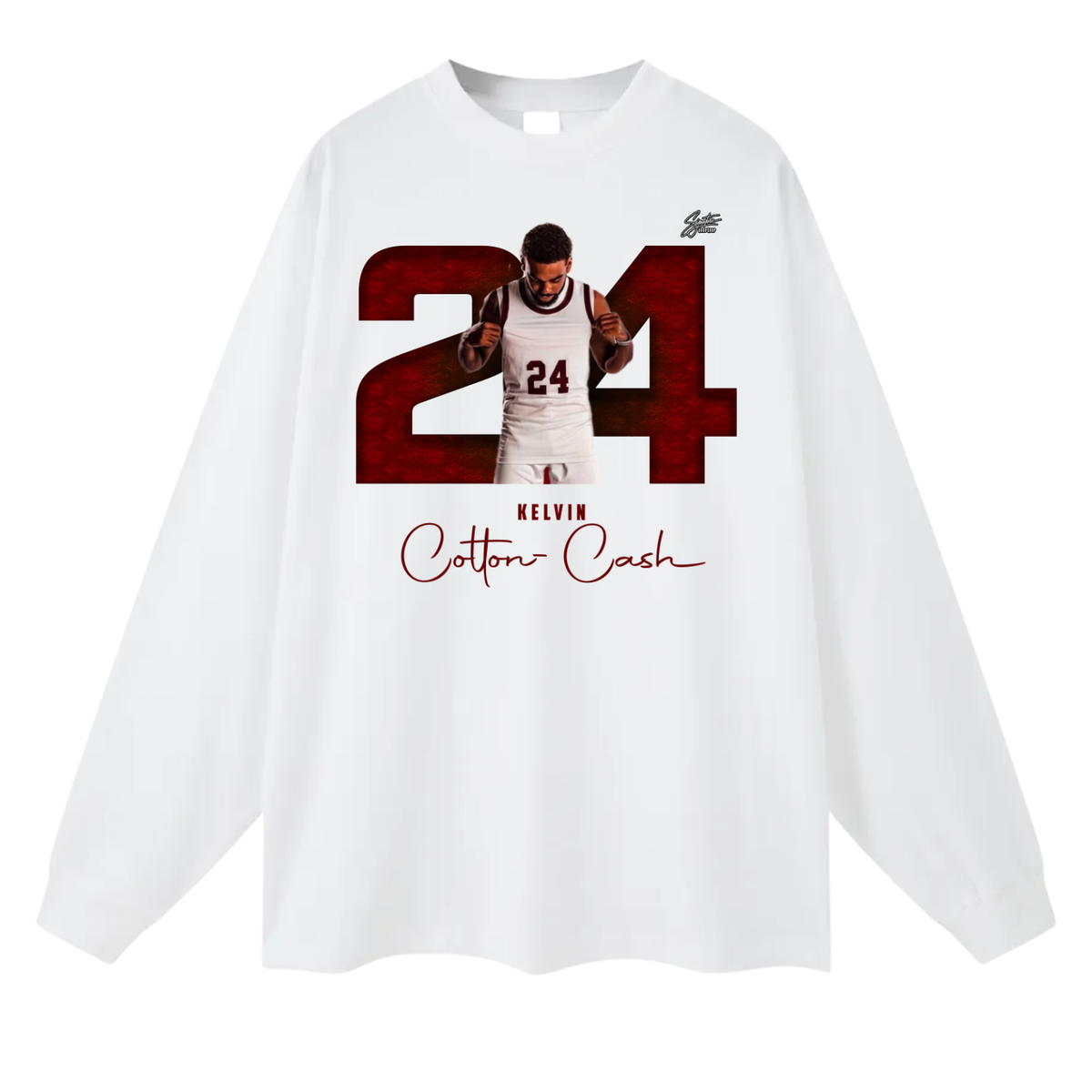 Kelvin Cotton-Cash Long Sleeve Tee