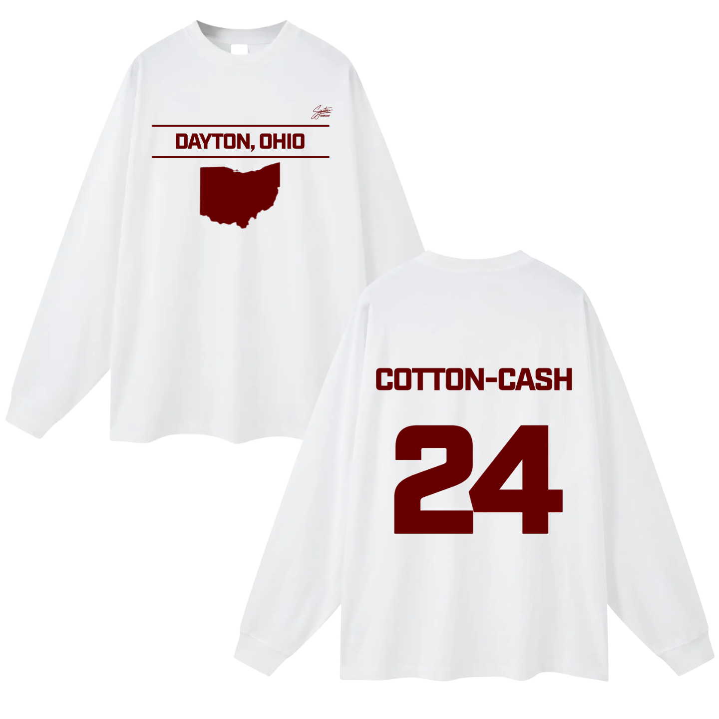 Kelvin Cotton-Cash Long Sleeve Tee