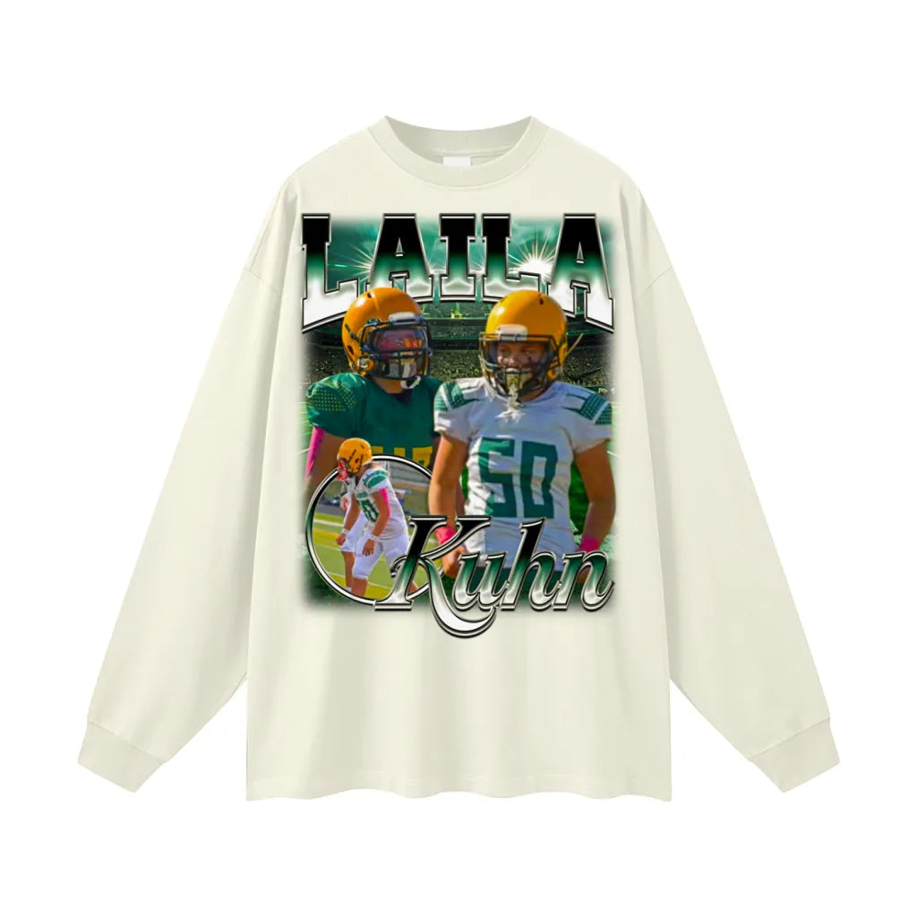Laila Kuhn Oversized Long Sleeve Tee