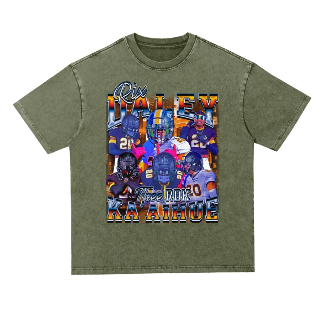 Rix Daley Ka'aihue Oversized Acid wash T-shirt