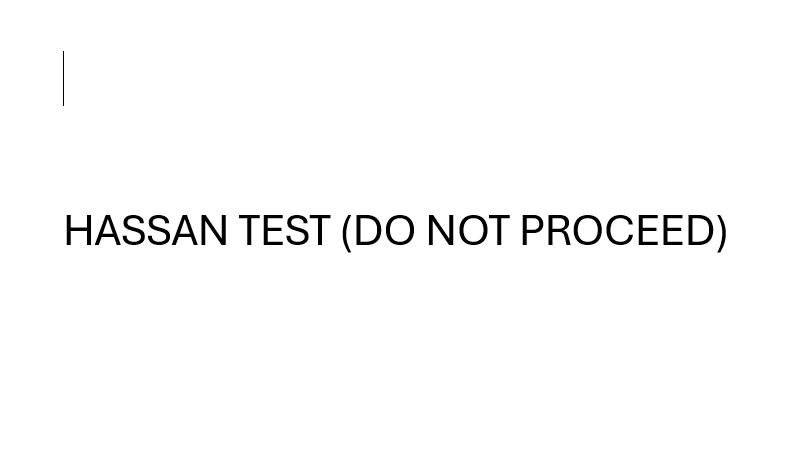 Benny J (HASSAN TEST | DO NOT PROCEED)