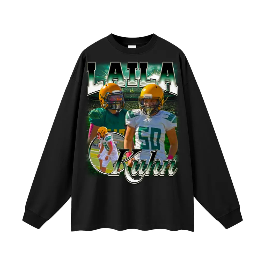 Laila Kuhn Oversized Long Sleeve Tee