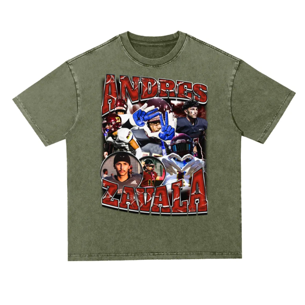 Andres Zavala Oversized Acid wash T-shirt