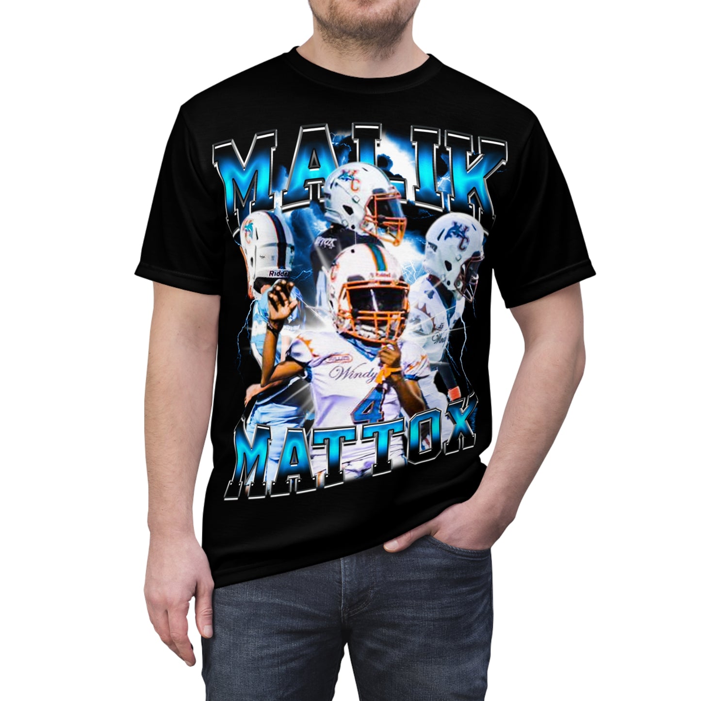 Malik Mattox Vintage Full Print Tee