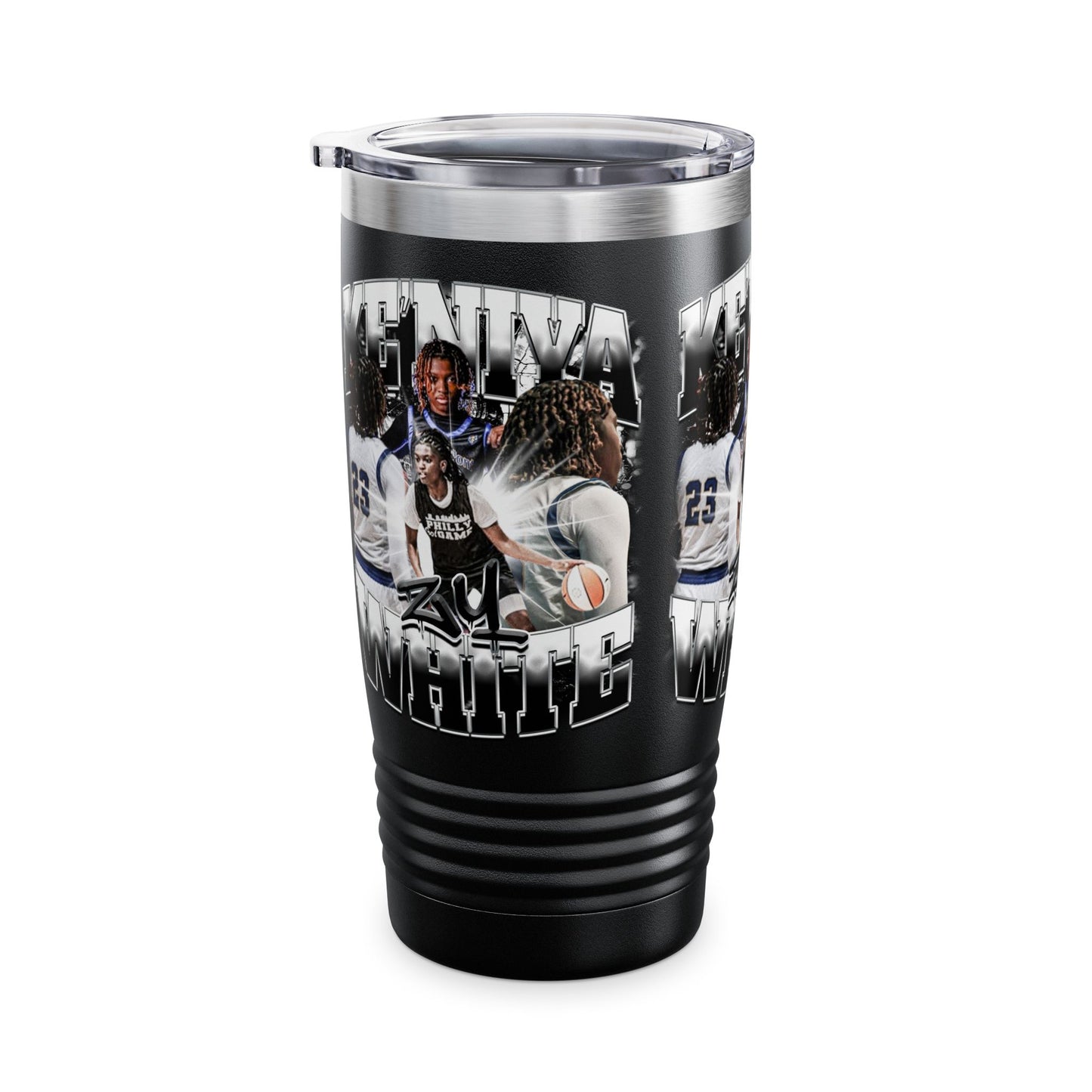 Ke'niya White Stainless Steal Tumble