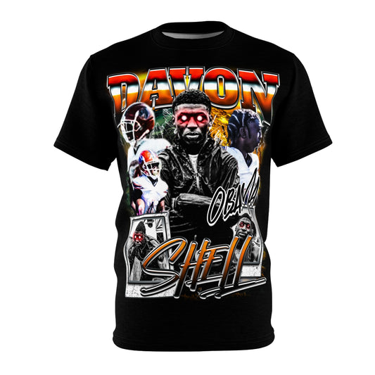 Davon Cortez Shell Vintage Full Print Tee
