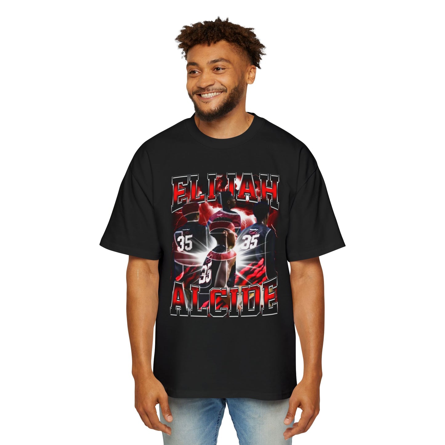 Elijah Alcide Oversized Retro Tee