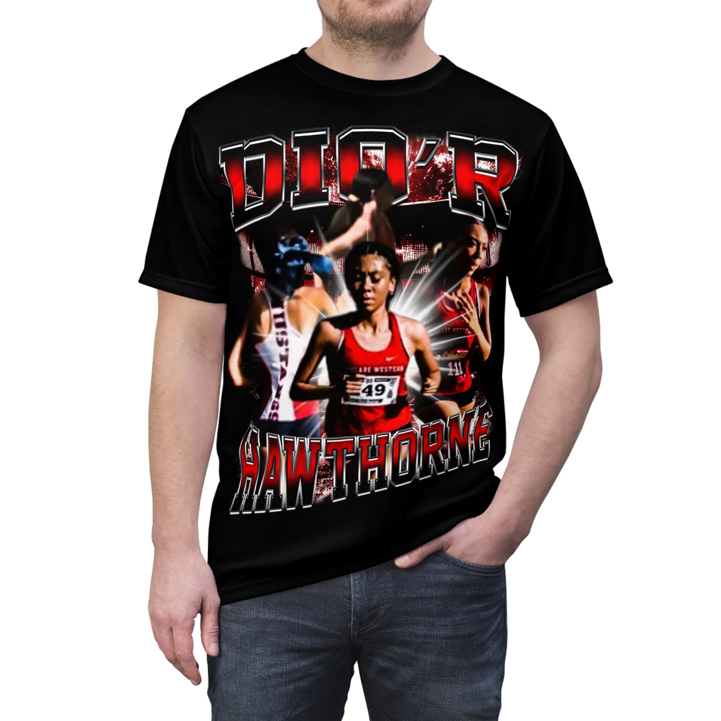 Dio'r Hawthorne Vintage Full Print Tee