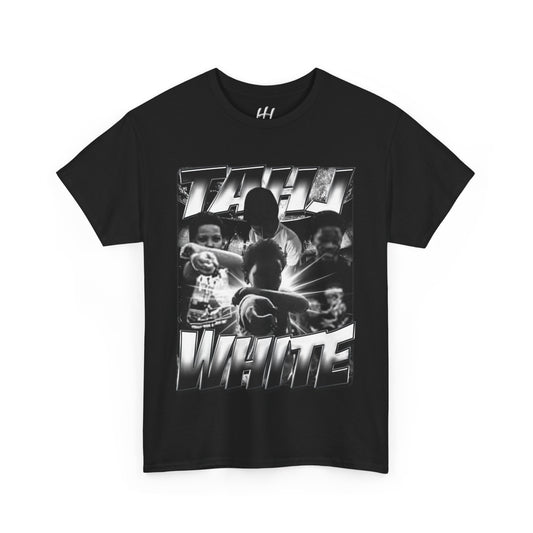Tahj White Heavy Cotton Tee