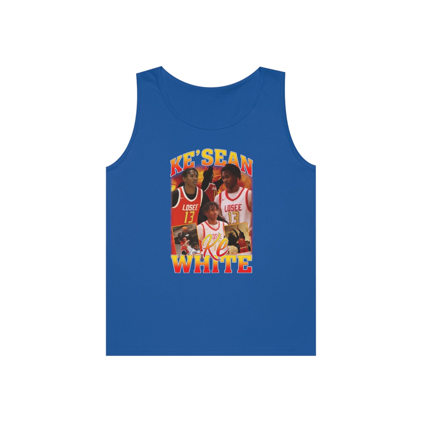 Ke'sean White Heavy Cotton Tank Top