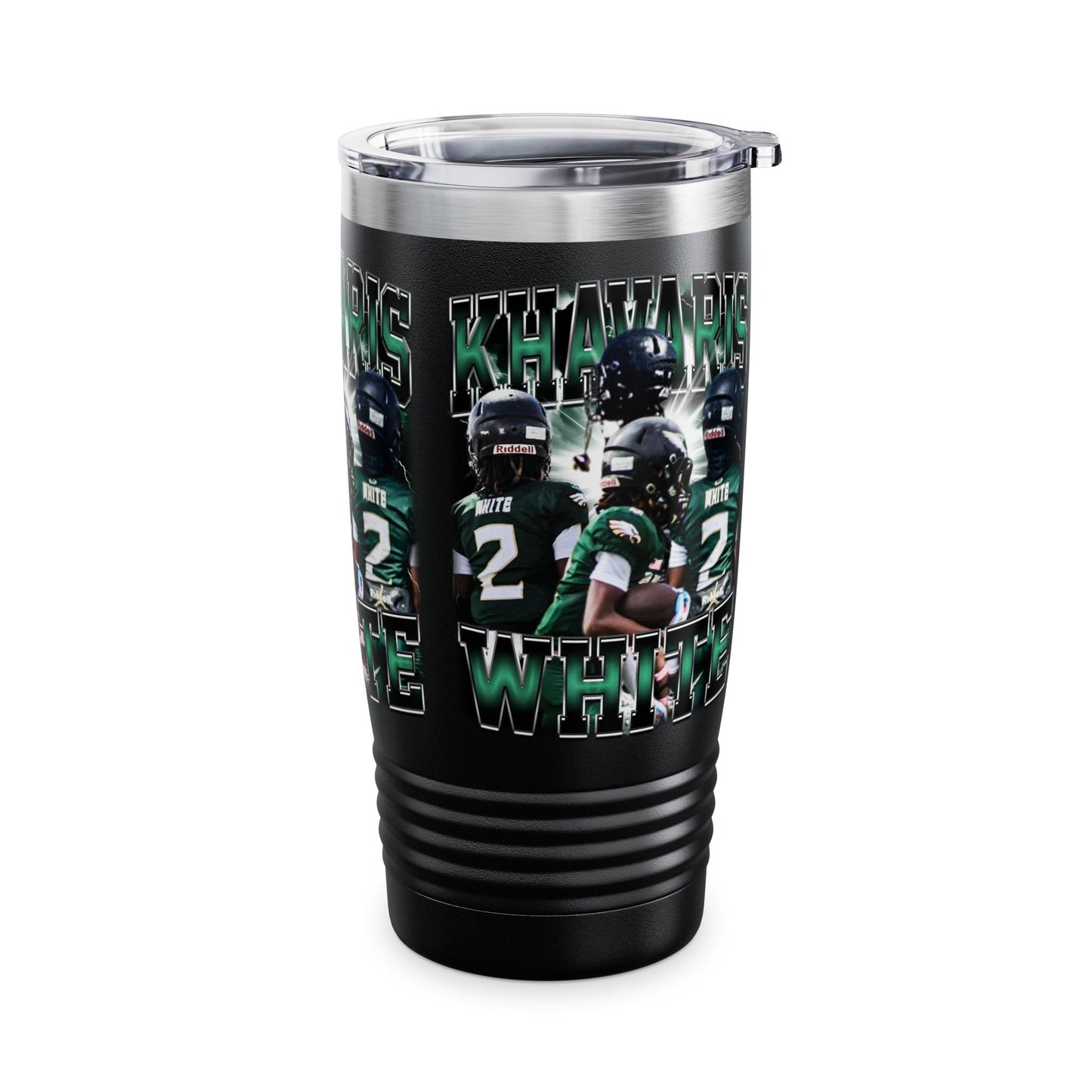 Khavaris White Stainless Steal Tumbler