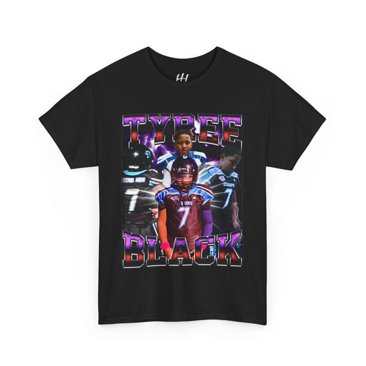 Tyree Black Heavy Cotton Tee