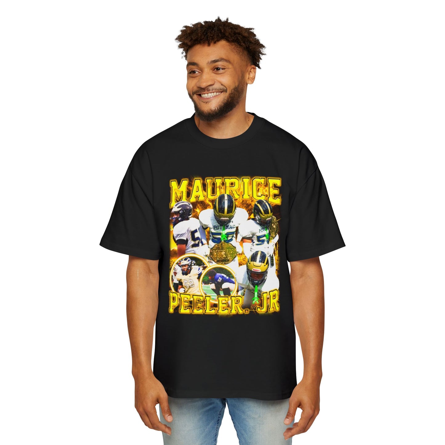 Maurice Peeler. Jr Oversized Retro Tee