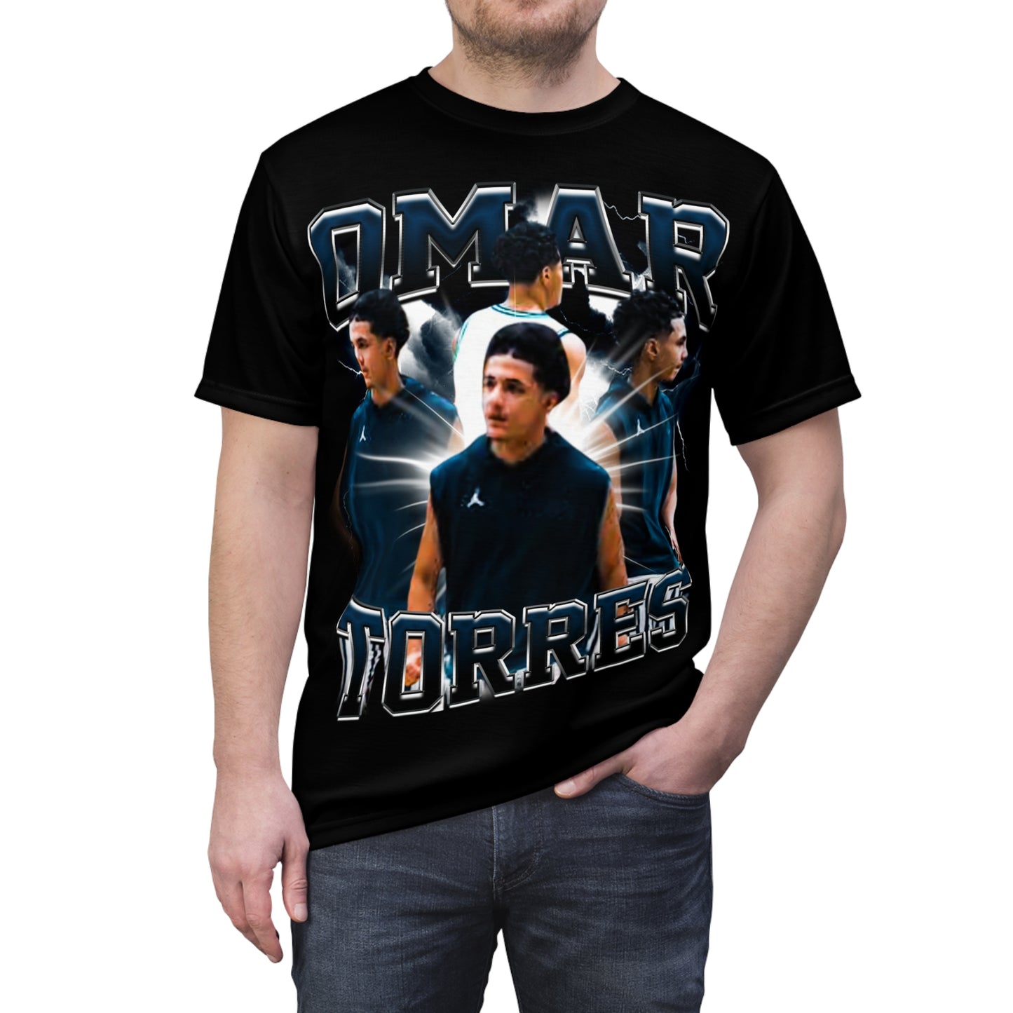 Omar Torres Vintage Full Print Tee