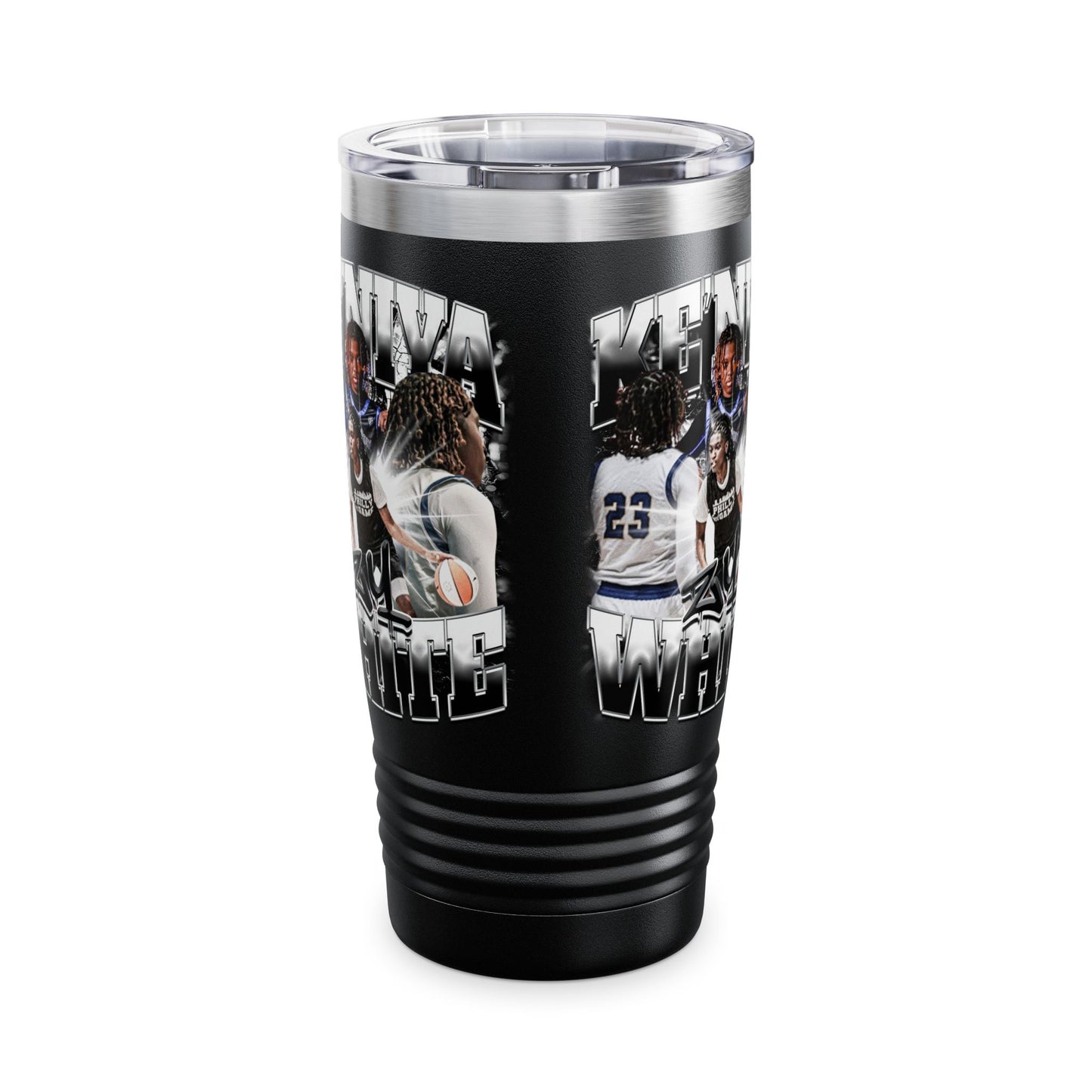 Ke'niya White Stainless Steal Tumble