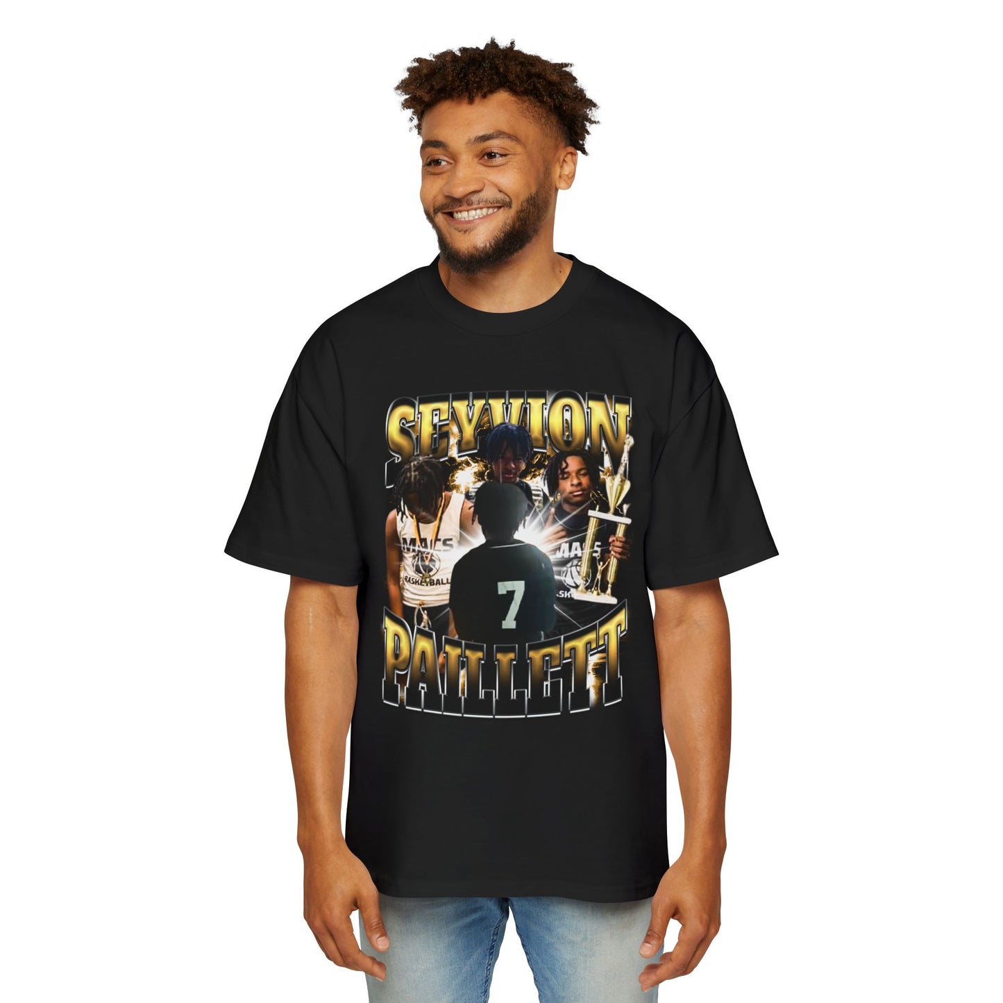Seyvion Paillett Oversized Retro Tee