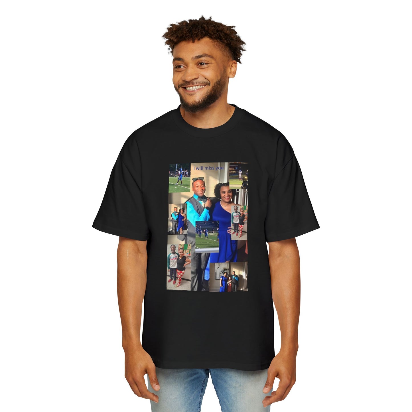 I miss you Oversized Retro Tee
