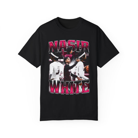 Nasir White Heavy Cotton Tee