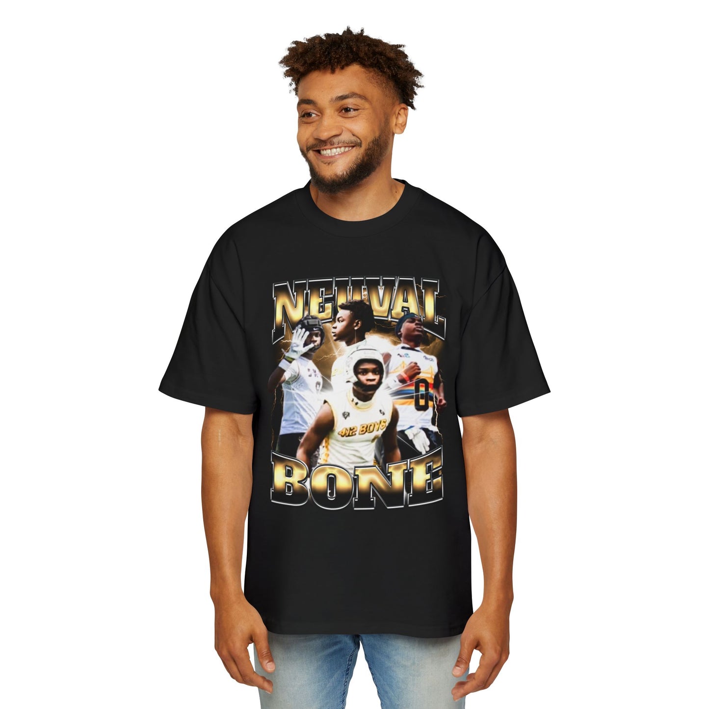 Neuval Bone Oversized Retro Tee
