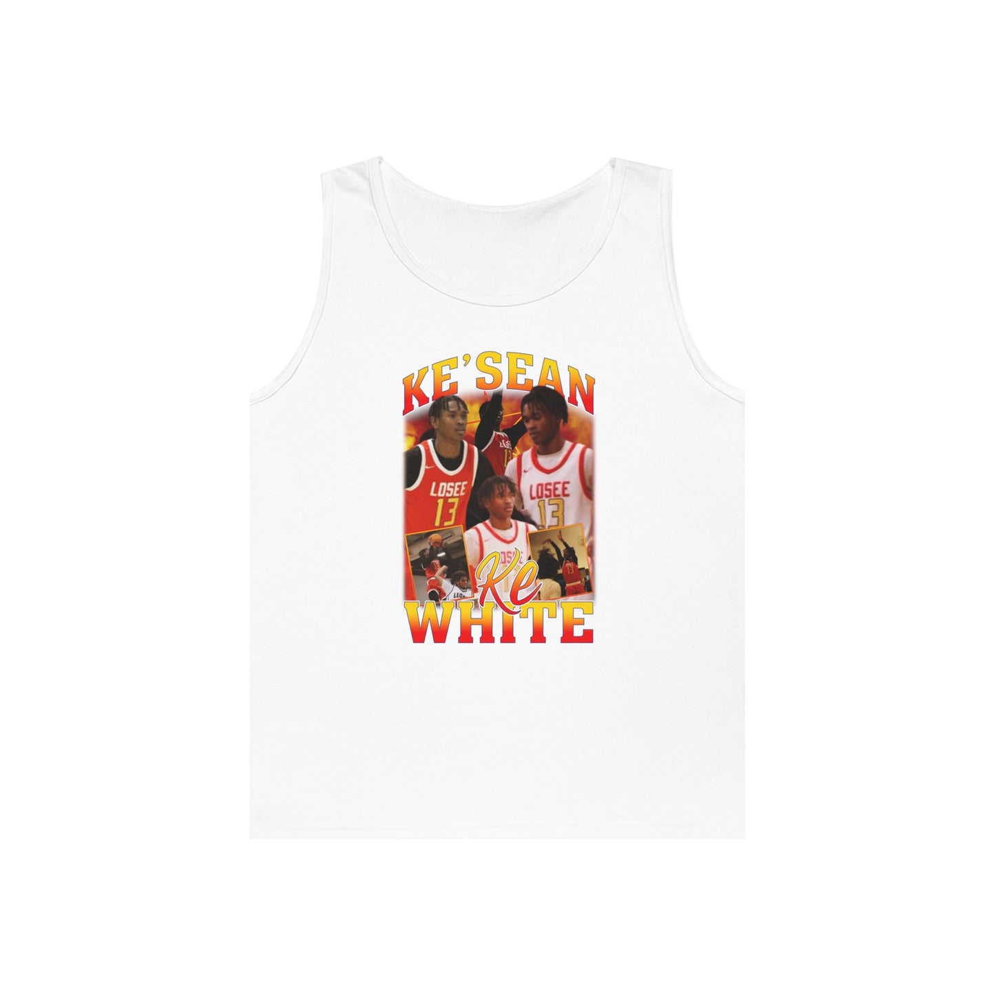 Ke'sean White Heavy Cotton Tank Top