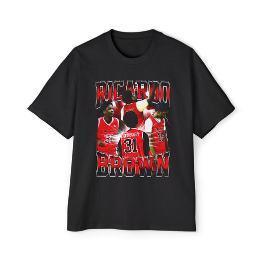 Ricardo Brown Oversized Retro Tee