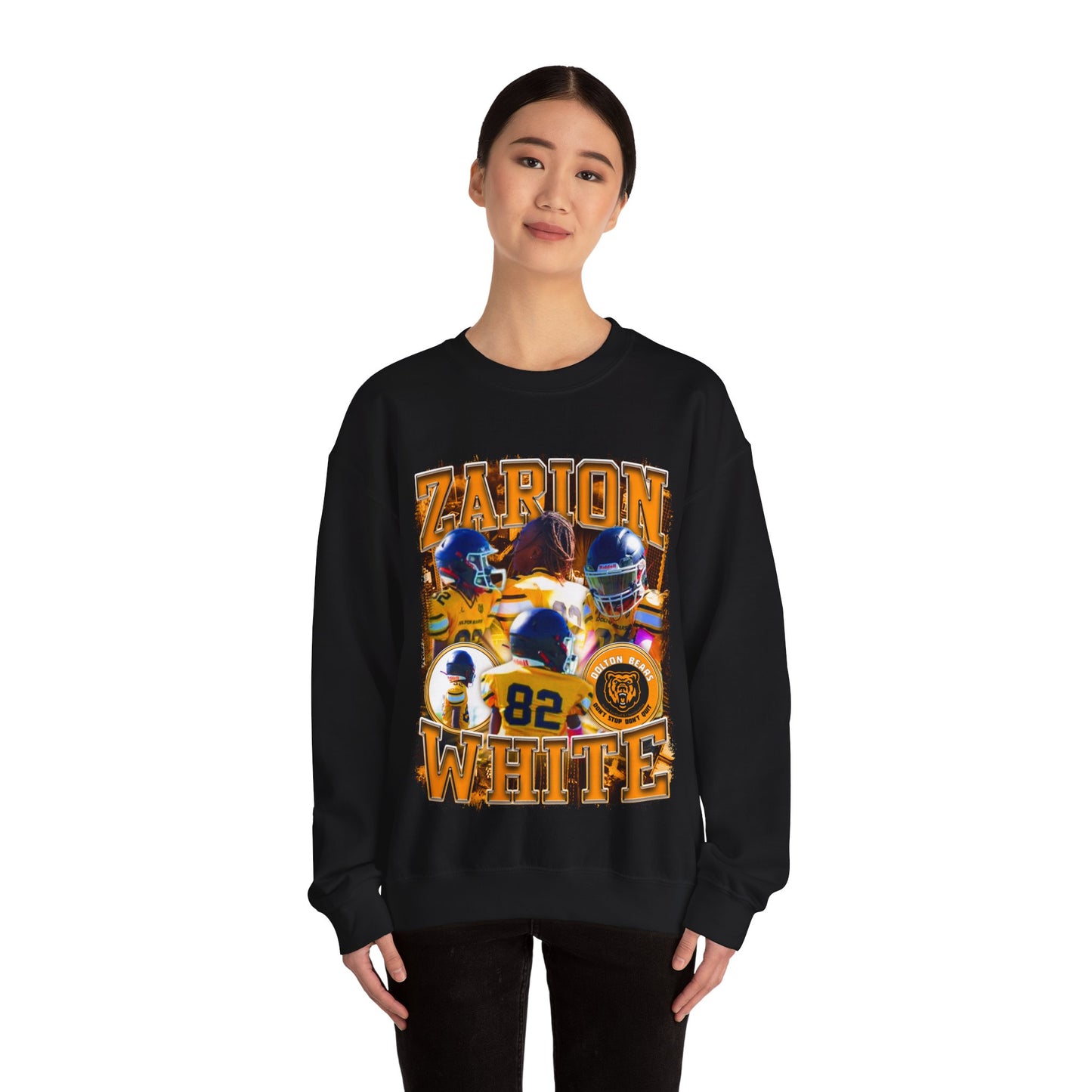 Zarion White Crewneck Sweatshirt