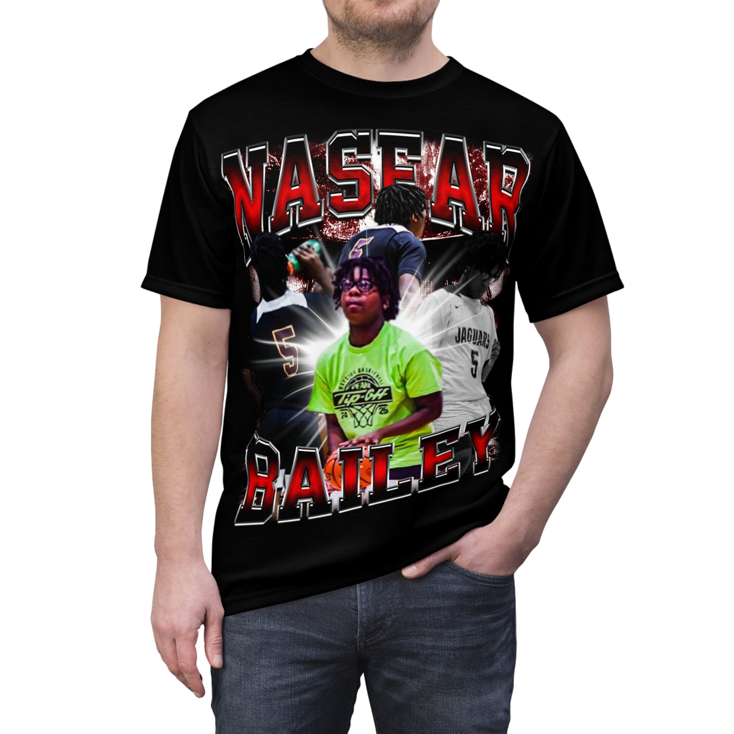 Nasear Bailey Vintage Full Print Tee