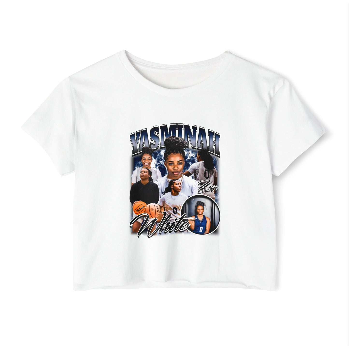 YASMINAH WHITE Crop Top