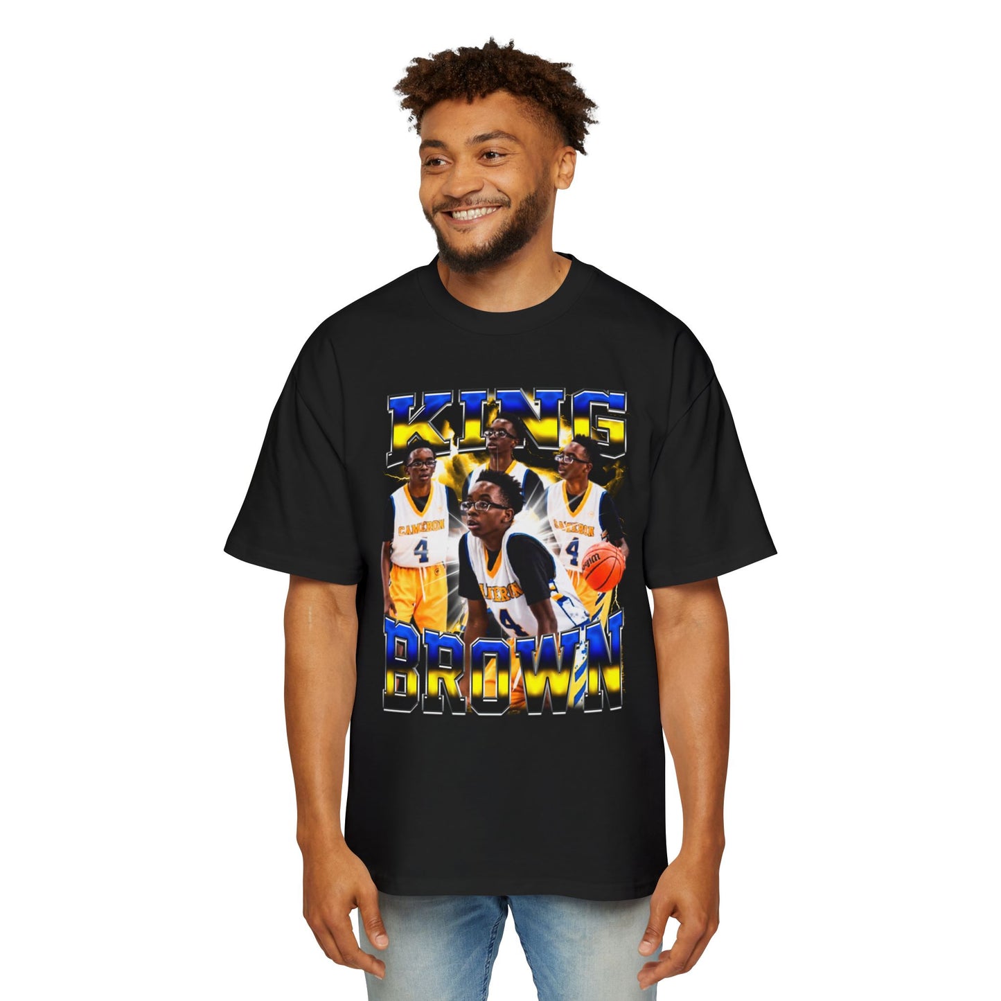 King Brown Oversized Retro Tee