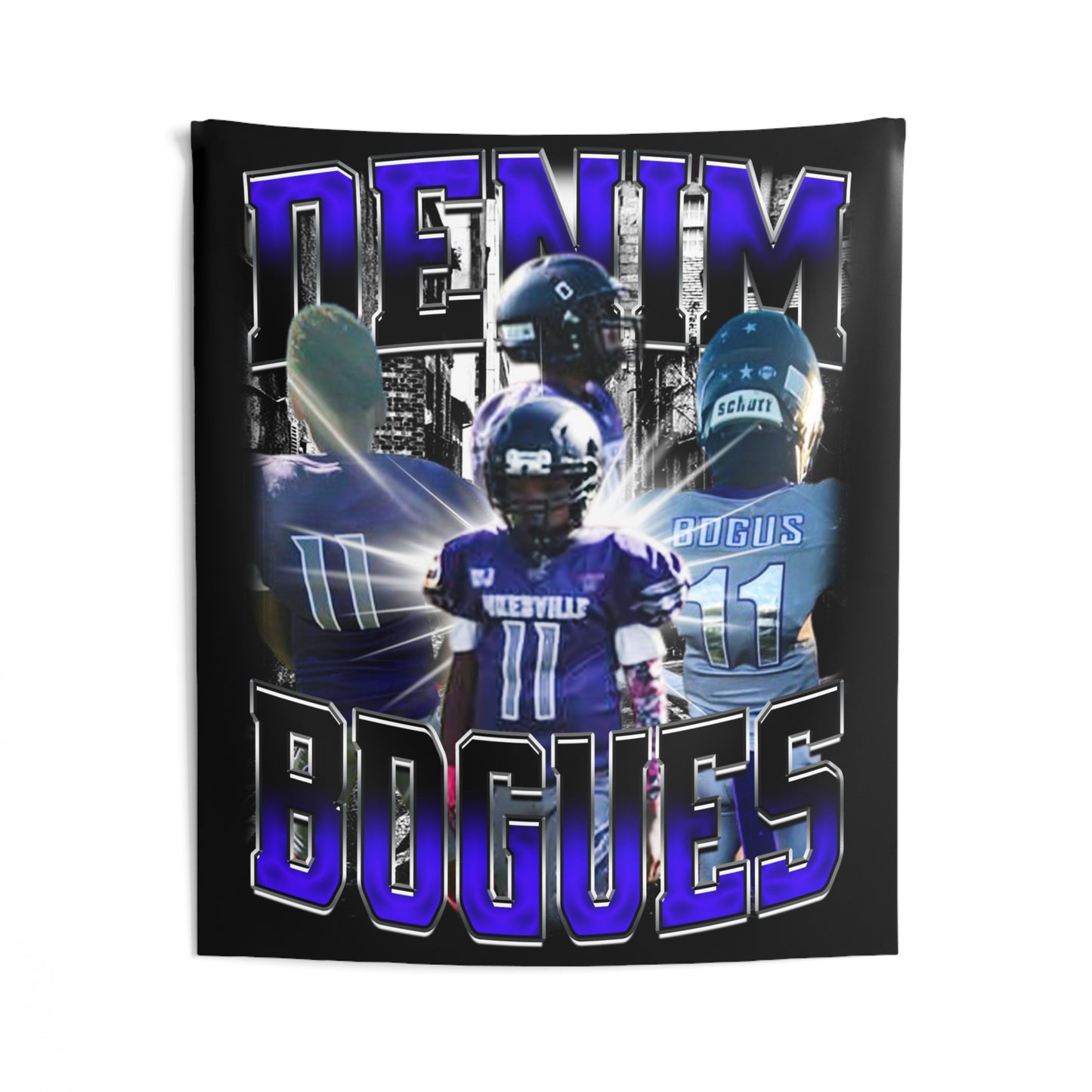 Denim Bogues Tapestry 50” x 60”
