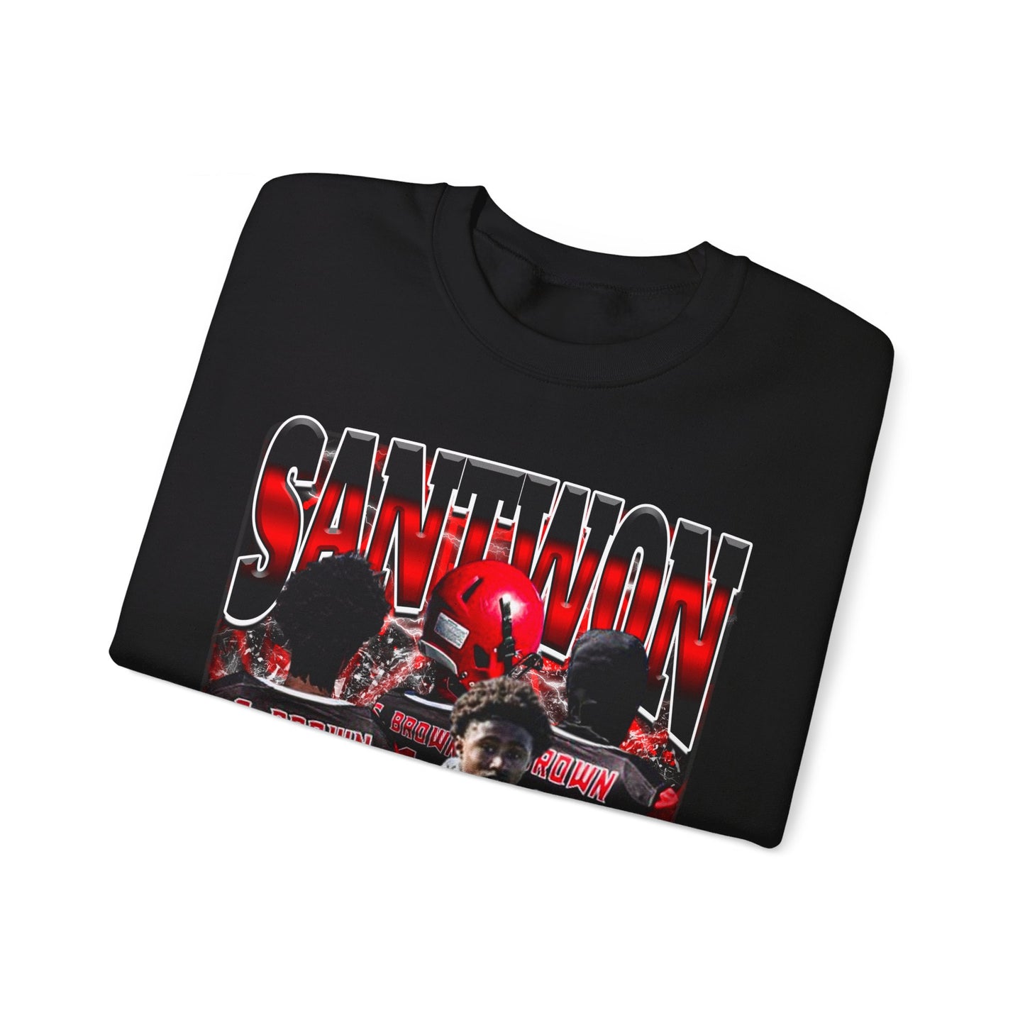 Santwon Brown Crewneck Sweatshirt