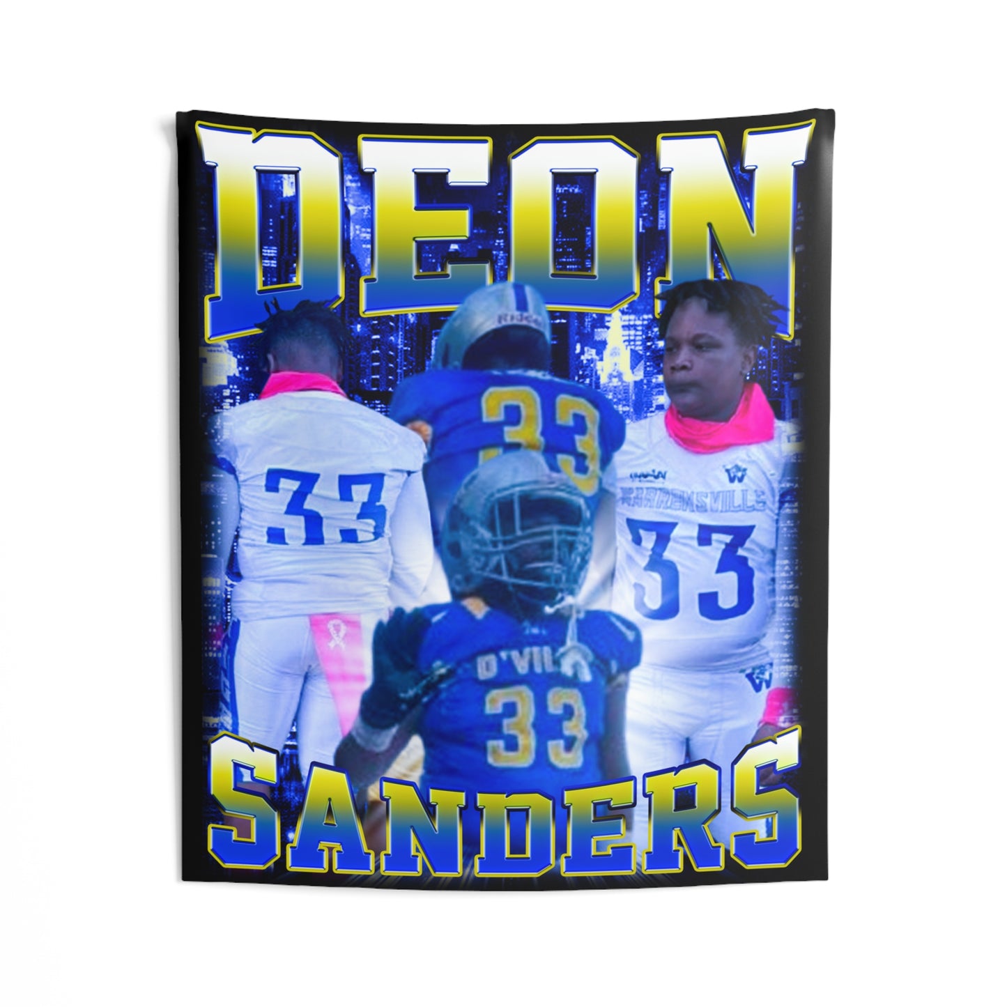 Deon Sanders Tapestry 50” x 60”
