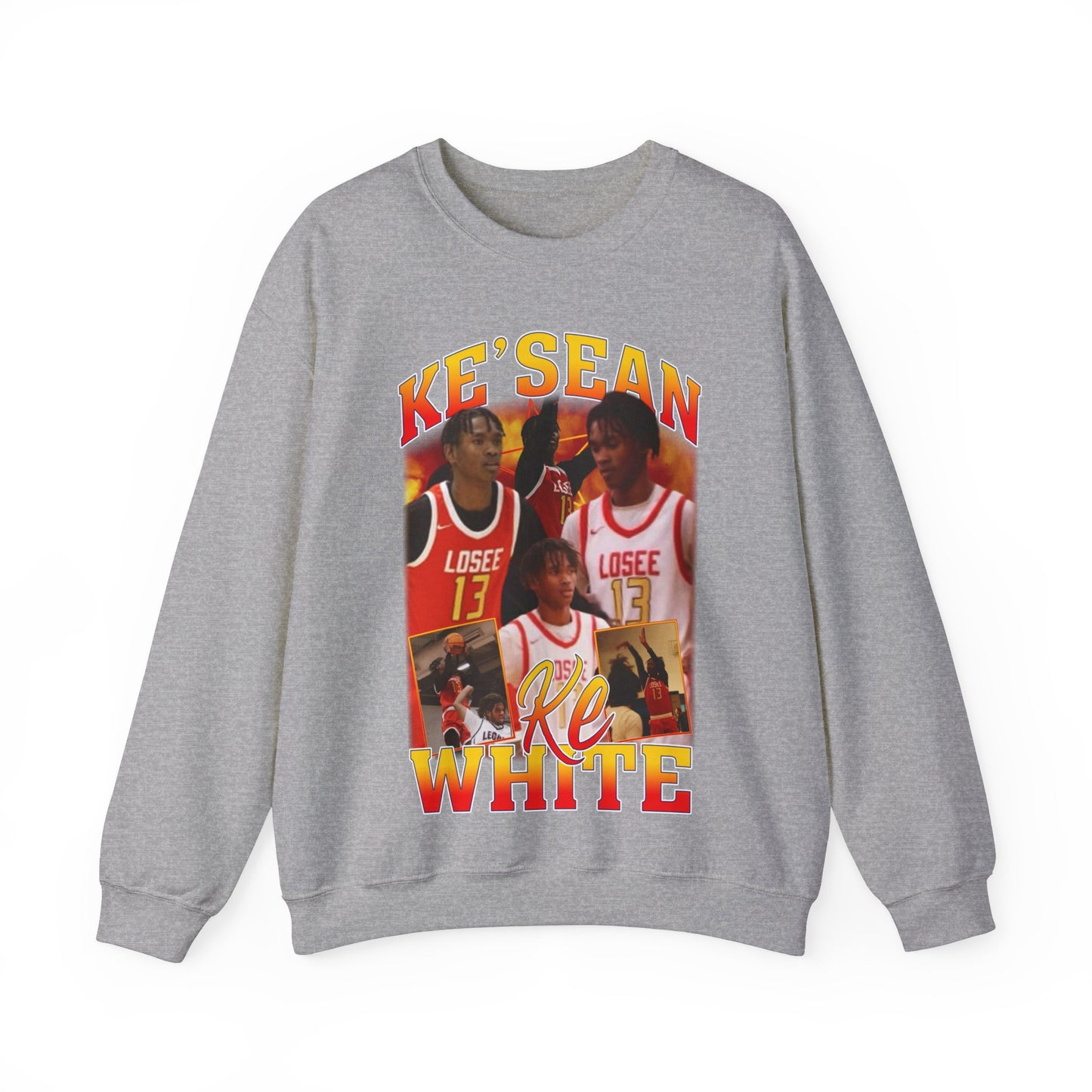 Ke'sean White Crewneck Sweatshirt