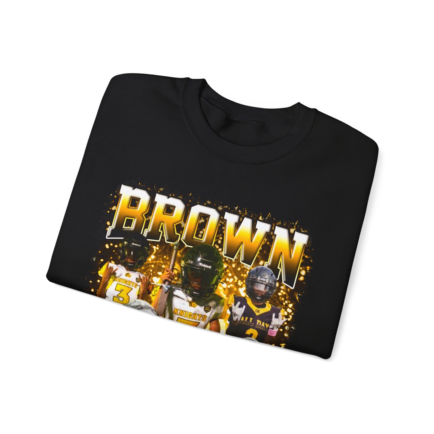 Saamir Brown Crewneck Sweatshirt