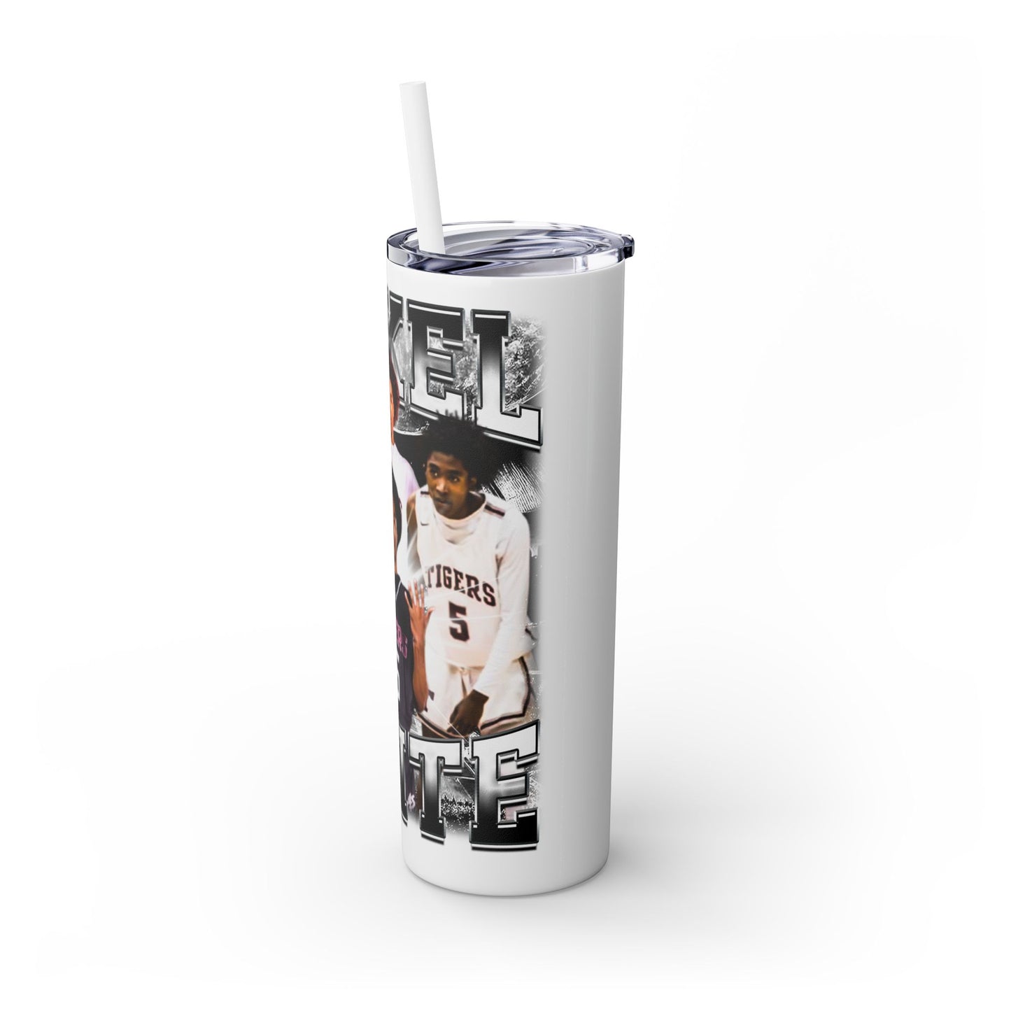 Ja’kel White Stainless Steal Tumbler