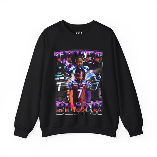 Tyree Black Crewneck Sweatshirt