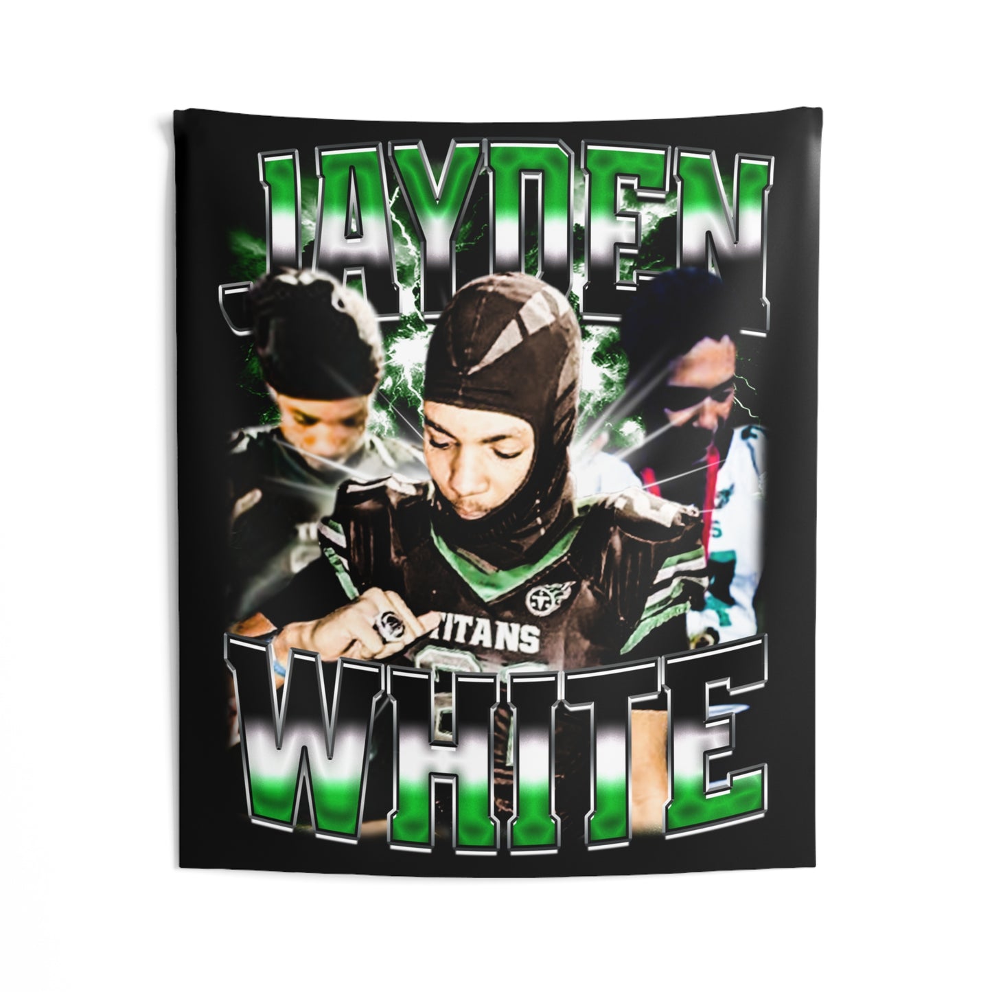 Jayden White Tapestry 50” x 60”