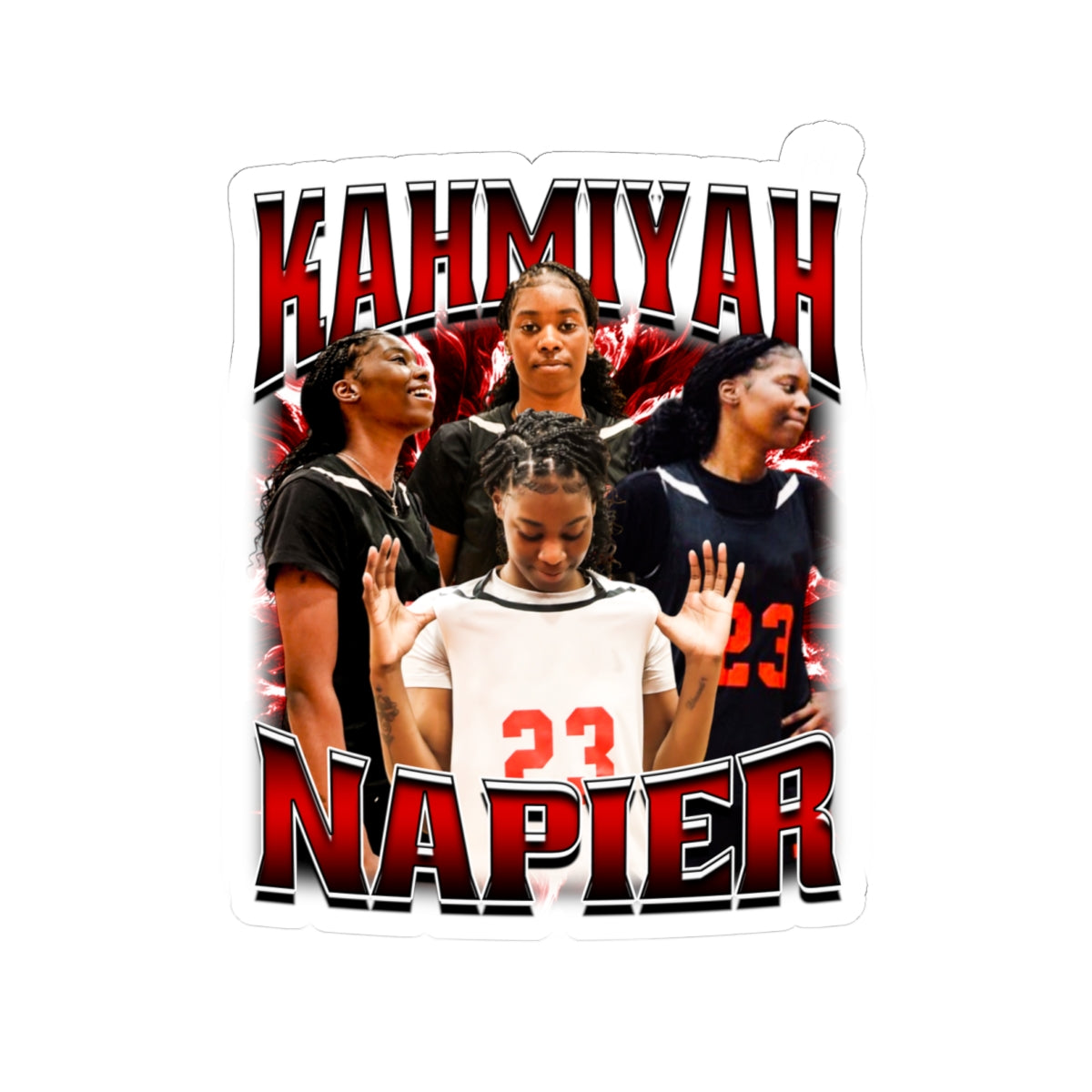 Kahmiyah Napier Kiss-Cut Stickers